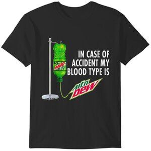 Mountain Dew Blood Type Funny Soda Lover Graphic Shirt17